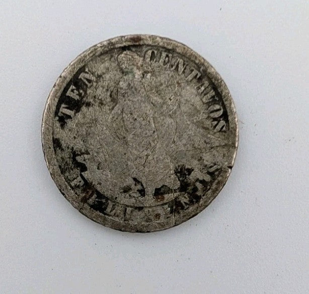 1907 US Administration Philippines 10 CENTAVOS Silver Coin 0.750 Purity1