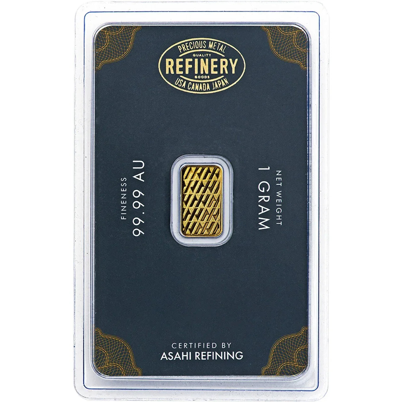 1g .999 fine Gold asahi Bullion Bar. Solid pure 24k gold for investment/gift - NumisFind