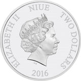 2016 Niue $2 Star Wars The Force Awakens FINN 1oz Fine Silver Coloured Coin - NumisFind