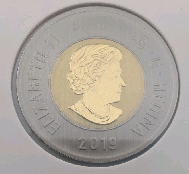  Canada SPECIMEN FROSTED FINISH 2 Dollar Toonie coin, Mint UNC, 20191