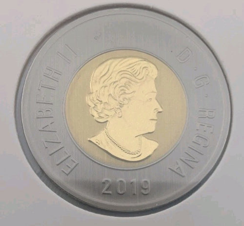  Canada SPECIMEN FROSTED FINISH 2 Dollar Toonie coin, Mint UNC, 20191