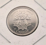 2000 Canada Millennium Series November Freedom BU UNC 25c Piece!!0