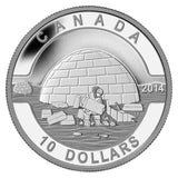 2014 RCM O Canada - The Igloo, 99.99% Pure Silver $10 Dollar, Mintage 40K - NumisFind