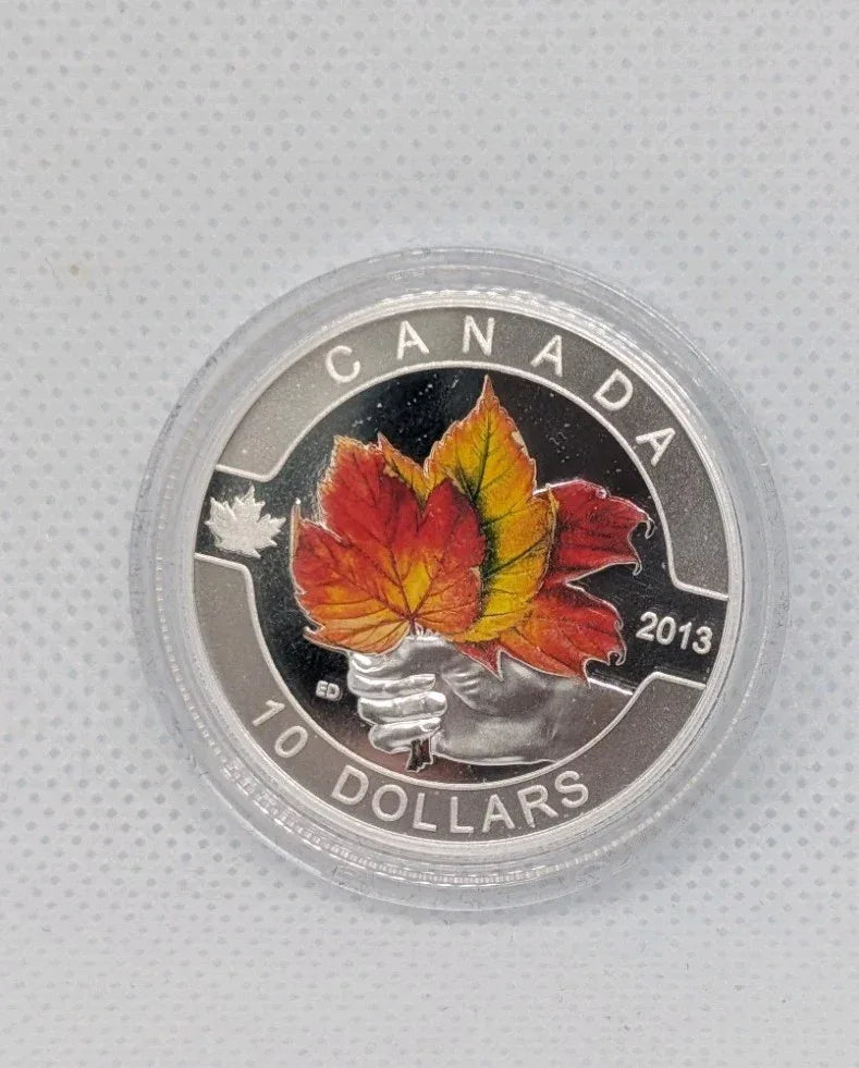 2013 $10 Fine Silver Coin "O' CANADA" The Maple Leaf Coin only Mint Cond - NumisFind