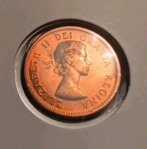 Rare Canada 1963 BU Small Cent Penny. - NumisFind
