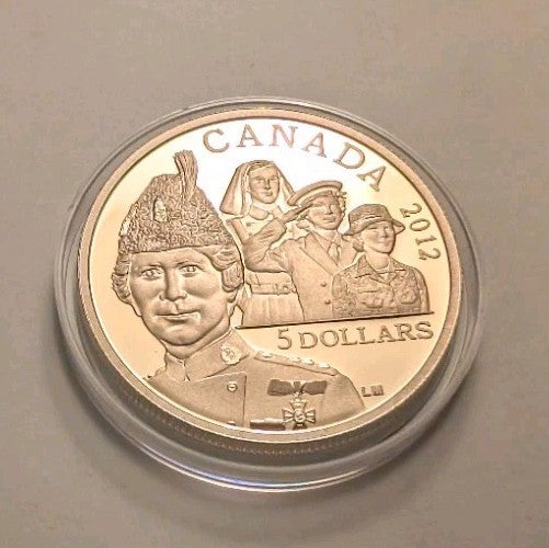 RCM 1 oz fine silver coin - 2012 $5 coin - Georgina Pope1