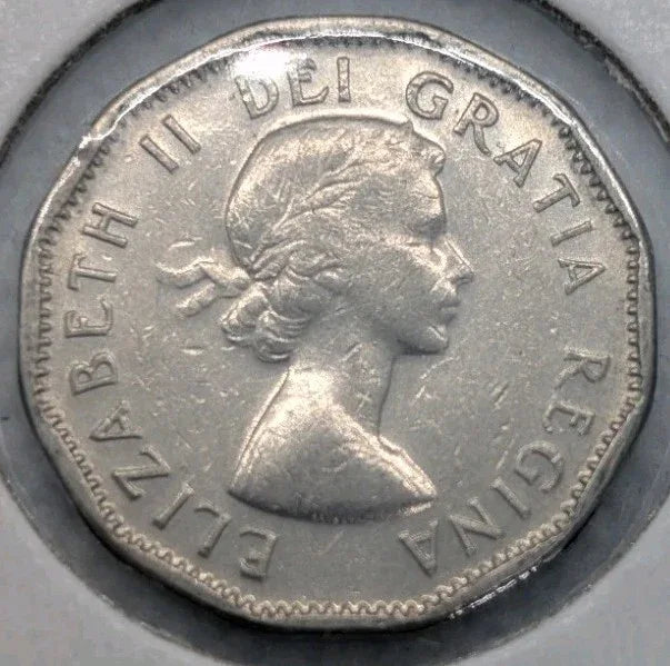 1956 Canada 5 Cent George VI Canadian Nickel Coin Five Cents - NumisFind