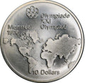 Canada 1973 Montreal Olympics 10 Ten Dollar Silver Coin - Map - 44.95g ASW - NumisFind
