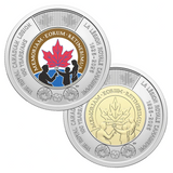 2026 Canada $2 Toonie Colourized & Plain Royal Canadian Legion 100 Anniv UNC0