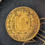 Regno D'Italia 1870 Vittorio Emanuele II 22K Gold Repro Mini Coin - 0.1g0