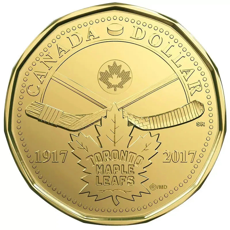 Canada 2017 Toronto Maple Leafs UNC Uncirculated Loonie!! - NumisFind
