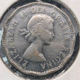 1953 SF Near Canada 5 Cent George VI Canadian  Nickel Coin Five Cents1