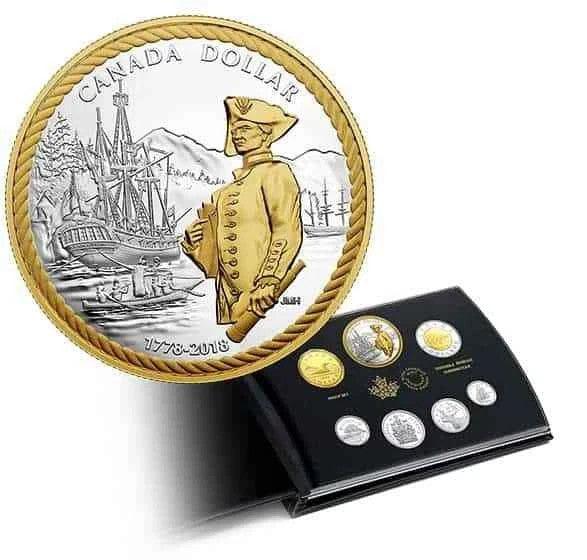 2018 Fine Silver Proof Set 240th Anniversary of Captain Cook at Nootka Sound - NumisFind