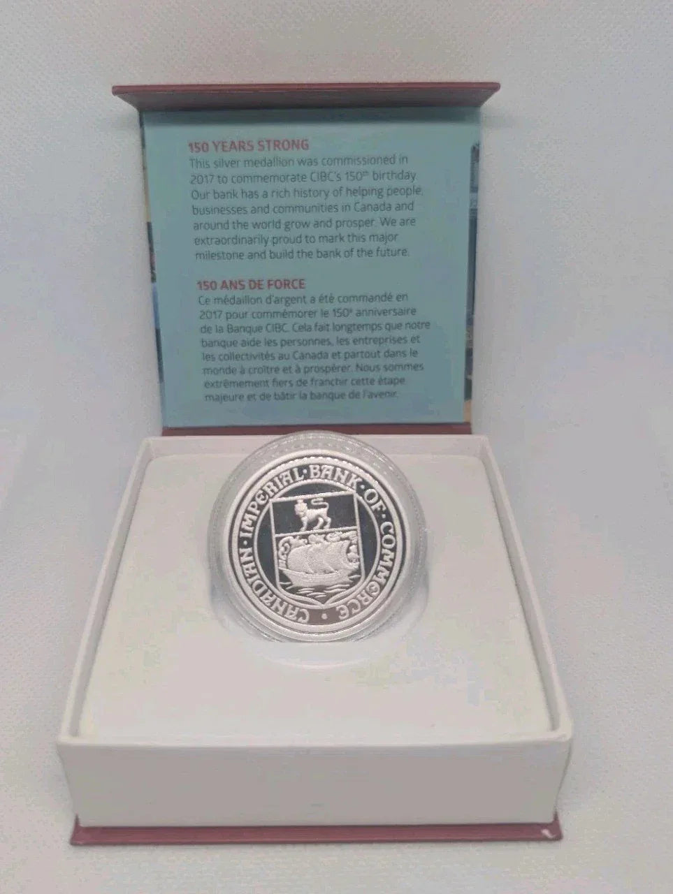 1867-2017 CIBC 150th Anniversary 1oz .9999 Silver In Box - NumisFind