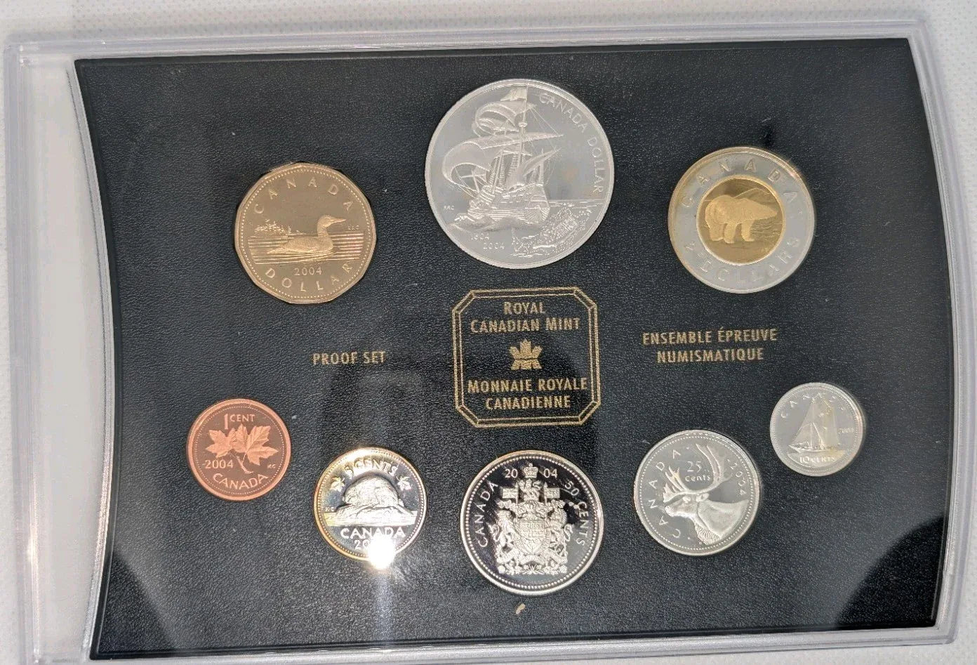 2004 Canada Proof Set of Coins - 400th Anniversary of French Settlement - NumisFind