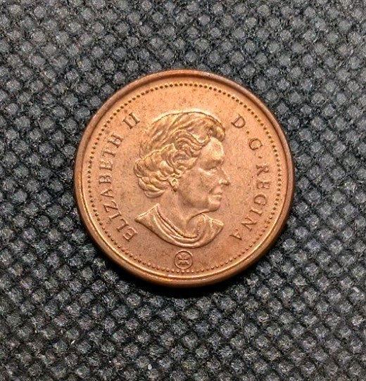 AU/Unc 2006 Logo Magnetic Canada Penny Small 1 Cent Beautiful1