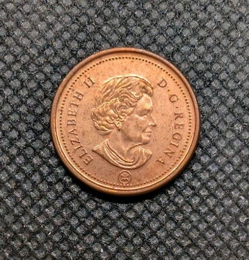 AU/Unc 2006 Logo Magnetic Canada Penny Small 1 Cent Beautiful1