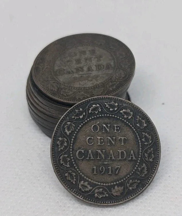 CANADA - 1917 Large Canadian 1 Cent Penny - NumisFind