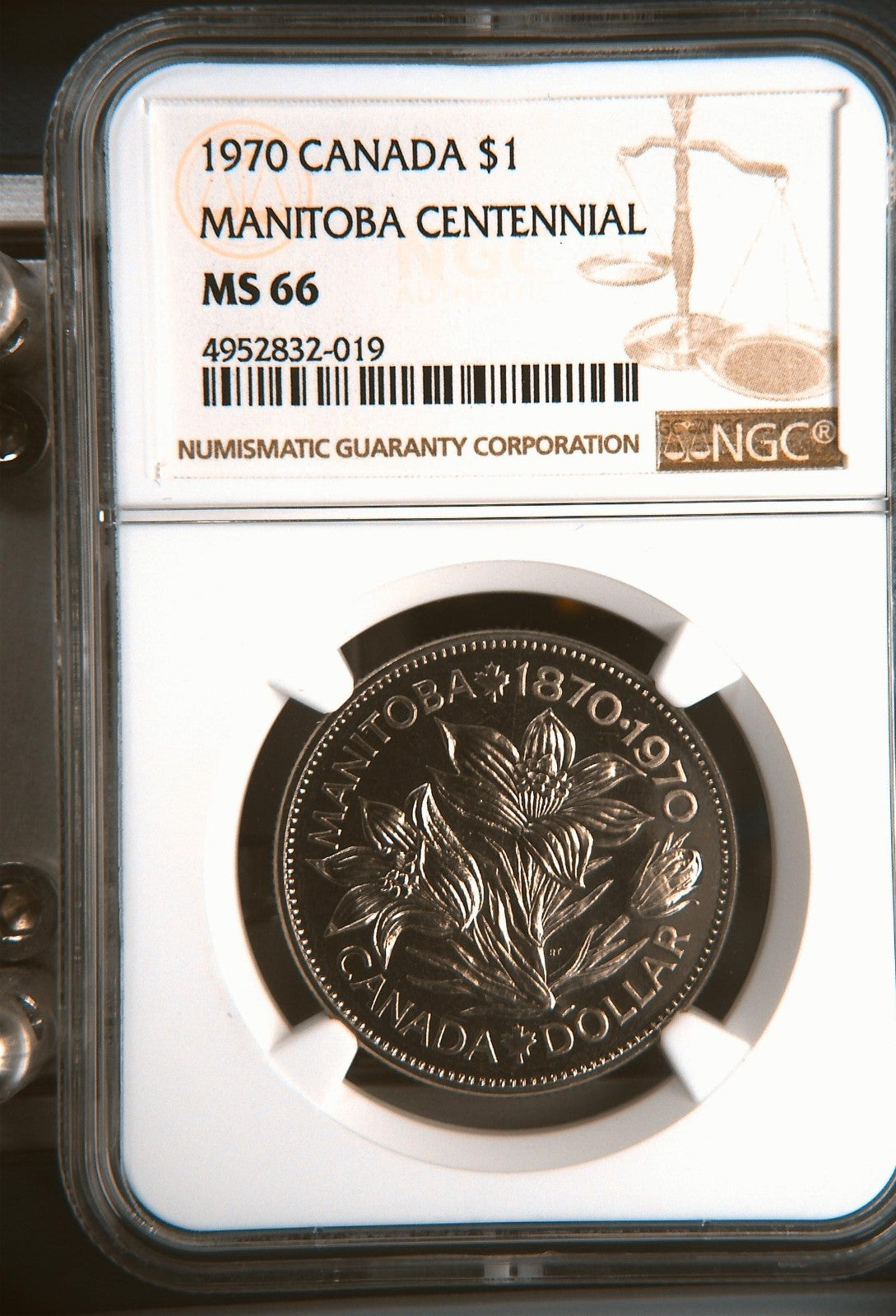 1970 Canada Dollar $1 Manitoba Uncirculated Set NGC MS660
