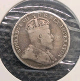 1910 Canada  Silver 5 Cents Silver Coin1
