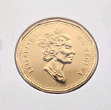 1992 Canada One Dollar Double-Date Loonie Coin. UNC. Semi Key $1 Loon1