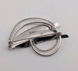 Bond Boyd 925 Sterling Silver Vintage Floral Pin Brooch1