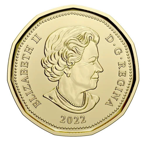 Canada 2022 Oscar Peterson 1 Dollar Coloured Canadian Loonie mint roll2