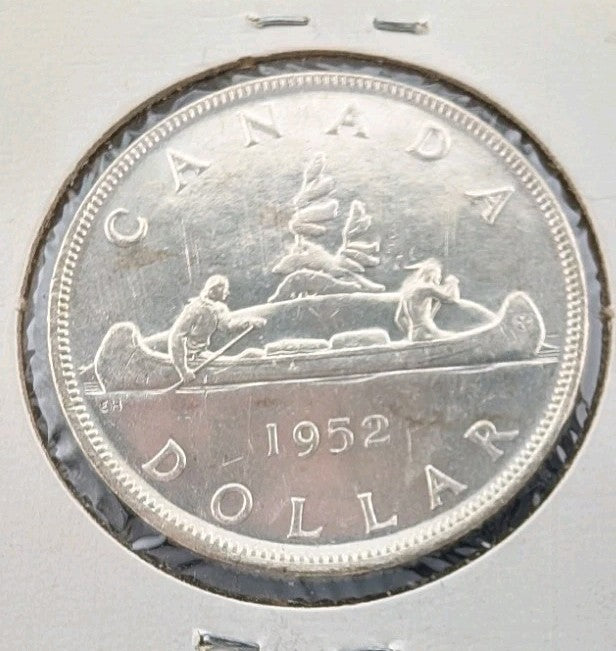 1952 Canada Silver Dollar – George VI “Voyageur” Design | UNC MS0