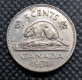 1971 Canada 5 Cent George VI Canadian  Nickel Coin Five Cents0