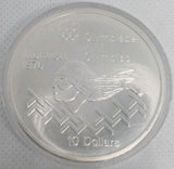 Canada 1975 Montreal Olympics 10 Ten Dollar Silver Coin - Hurdles - NumisFind