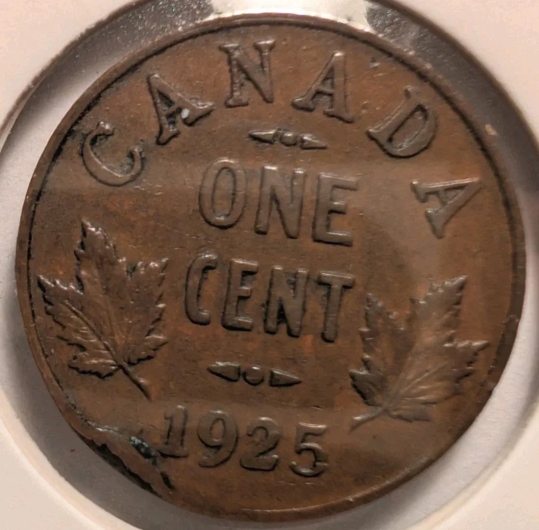 1925 Canada 1 Cent Coin - KEY DATE ! - F-15 - NumisFind