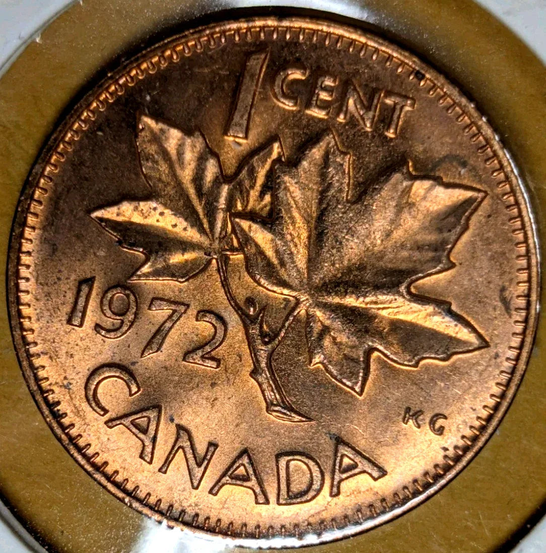 Canada 1972 BU Small Cent Penny. - NumisFind