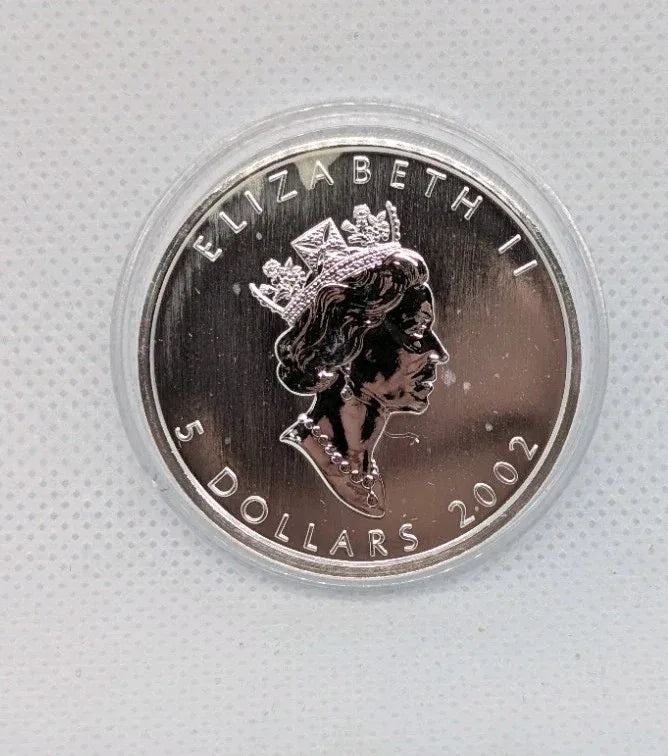 2002 Canada $5 Dollar Loon 15th Anniversary Pure Silver Hologram Coin .999 1 OZ - NumisFind