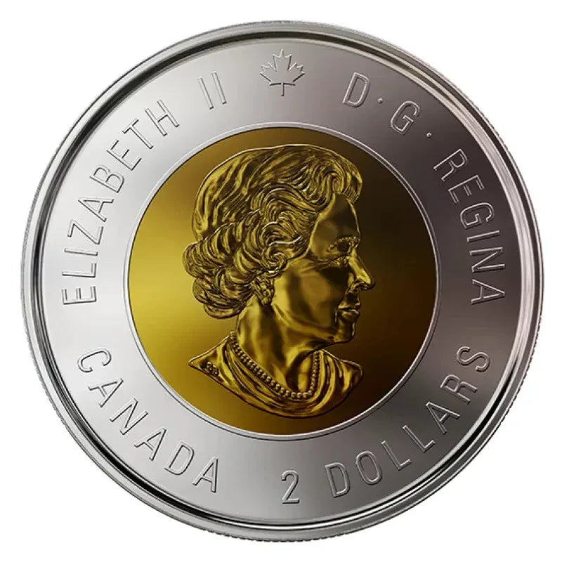 2018 Canada Armistice - WWI end $2 NON COLOURED Toonie -- from roll - NumisFind