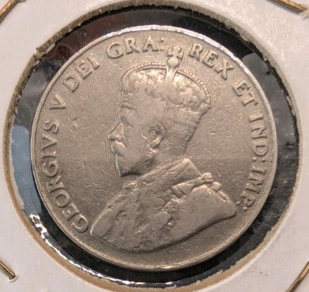 1926  CANADA  5 Cents Nickel  Near 6  KING GEORGE V1