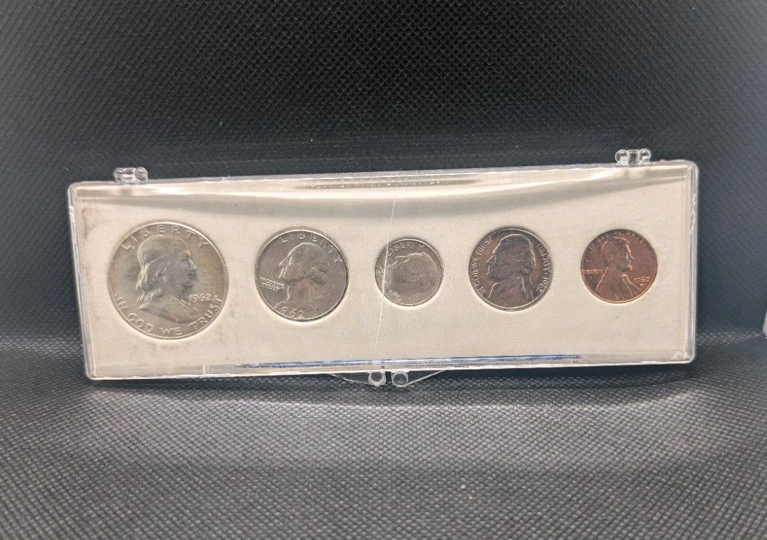 USA 1962 Silver Coins Year Set Uncirculated  w/90% Silver mint set US0
