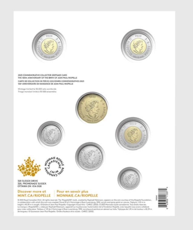 2023 Canada Riopelle keepsake collector set - 7 uncirculated coins4