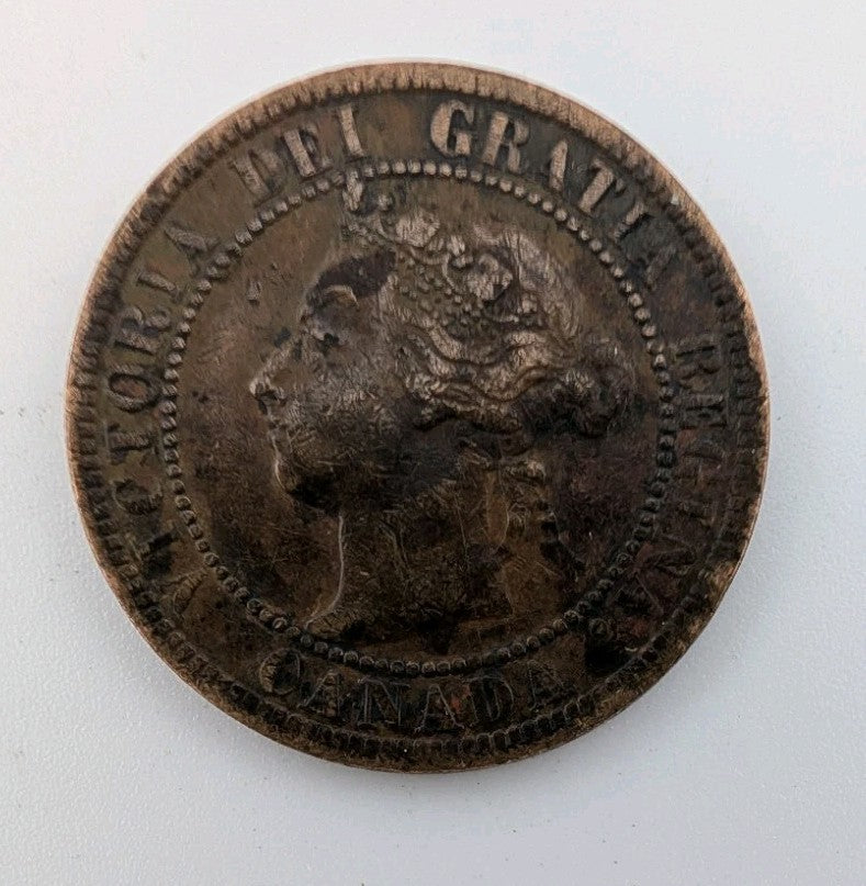 CANADA - 1899 Large Canadian 1 Cent Penny - VF1