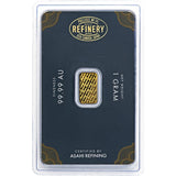 1g .999 fine Gold asahi Bullion Bar. Solid pure 24k gold for investment/gift1