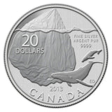 2013 $20 for $20 Iceberg and Whale - Pure Silver Coin0