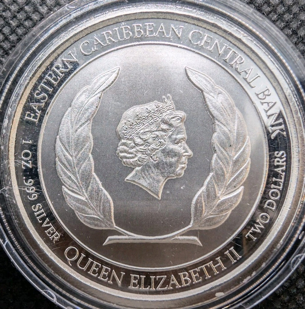 2020 Montserrat ORIOLE $2 Eastern Caribbean BU coin .999 fine silver1