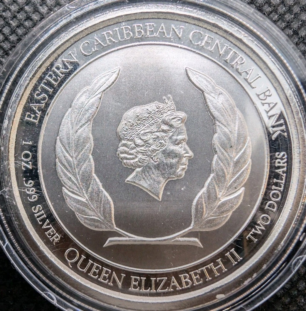 2020 Montserrat ORIOLE $2 Eastern Caribbean BU coin .999 fine silver1