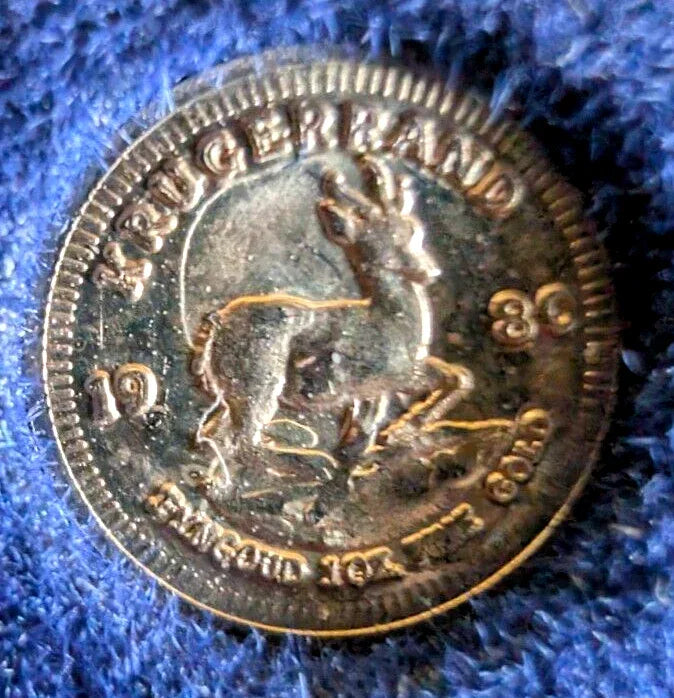 14K Gold Miniature Krugerrand with COA International Monetary Mint - NumisFind