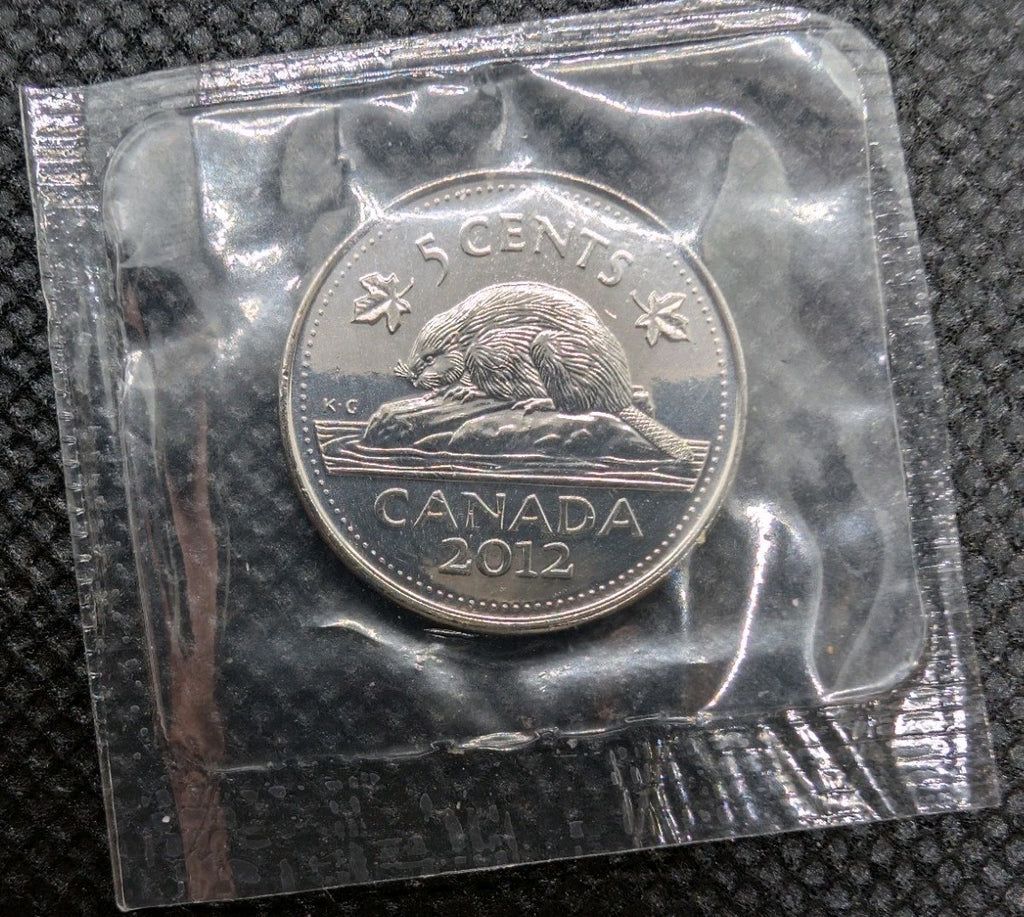 PL Canada 2012 5 cent 5c Nickel coin - Sealed0