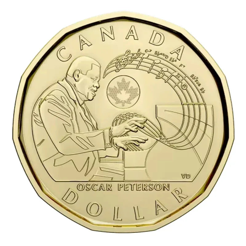 Canada 2022 Oscar Peterson BU UNC Colourized & Plain Loonie Set!! - NumisFind
