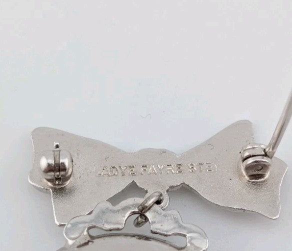 Ladye Fayre Sterling Silver Photo Locket - Vintage Hand Carved -2