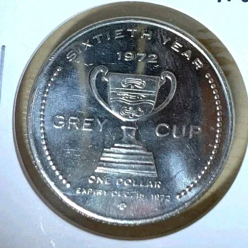 1972 Hamilton, ON. Canadian Football Hall Of Fame ~ 16th Grey Cup Medal - UNC - NumisFind