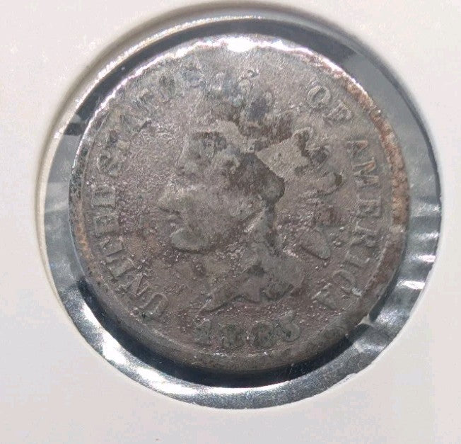 USA 1885 Indian Head penny one Cent coin  Good1