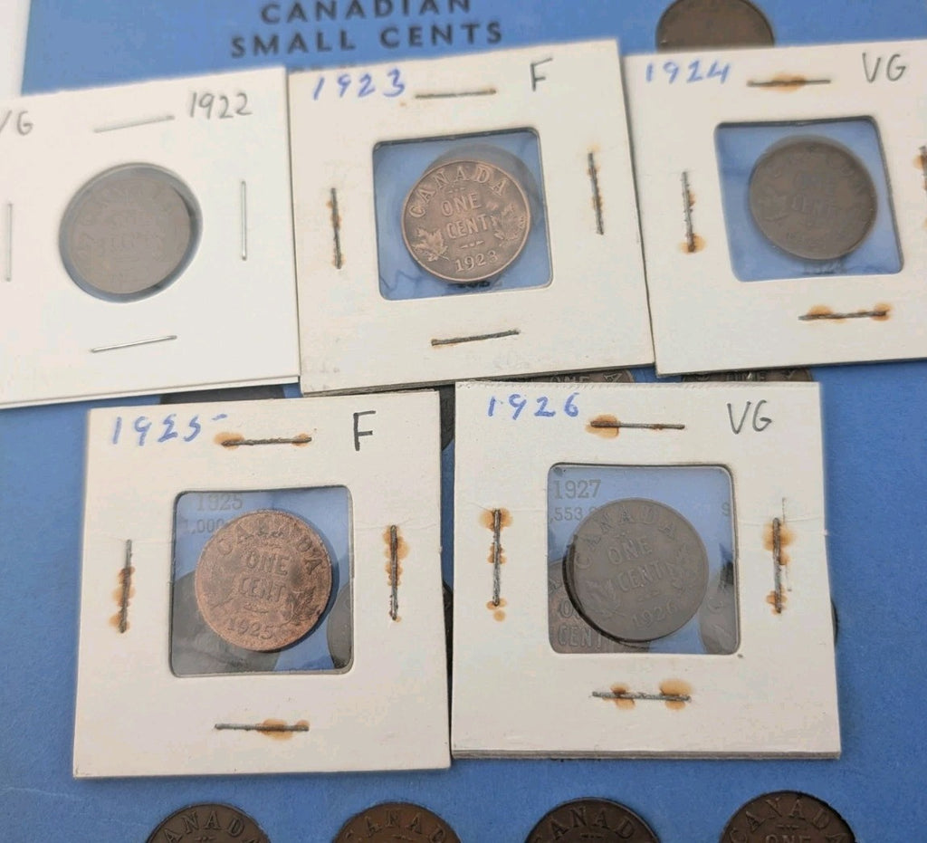 Canadian Small Cent Collection (1920–1972) – Complete - Whitman Album2
