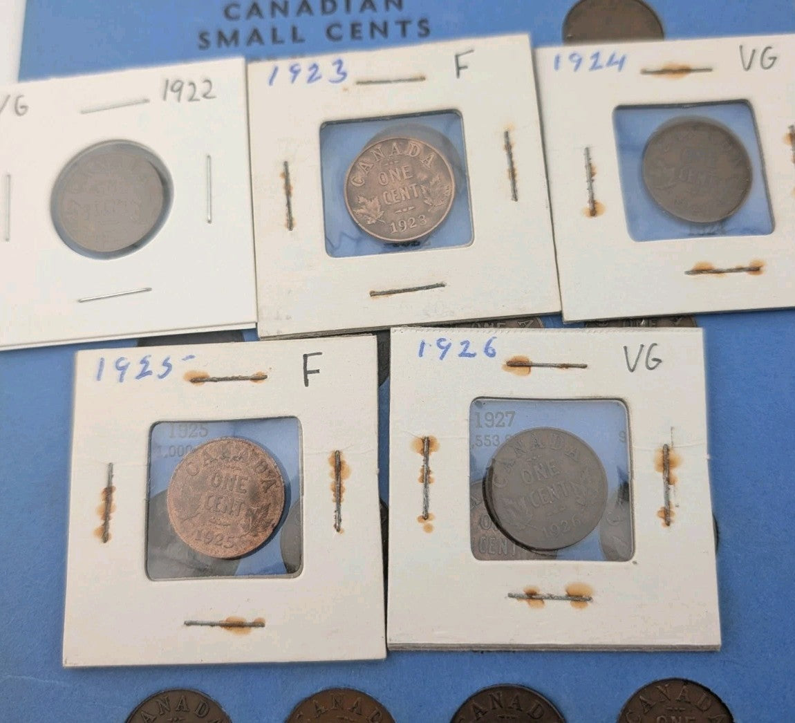 Canadian Small Cent Collection (1920–1972) – Complete - Whitman Album2